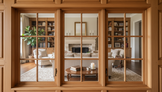 3 flügeliges Holzfenster nach Maß
