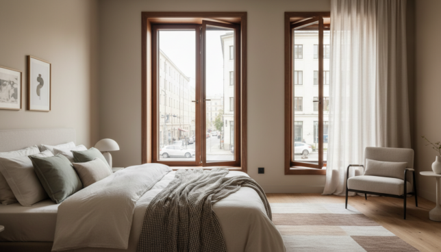 Effektiver Schallschutz durch moderne Fenster für mehr Ruhe im Schlafzimmer