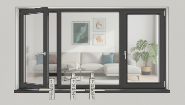 Funktionsweise eines modernen Fensters mit Dreh-Kipp-Beschlag