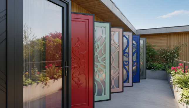 Moderne Balkontür Farben und Dekore für die Fassade