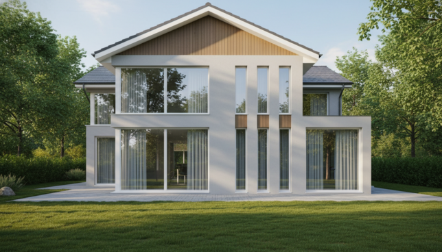 Moderne Kunststofffenster in einem Wohnhaus