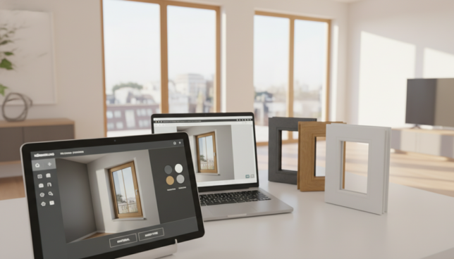 Modernes Design bei der Fensterkonfiguration
