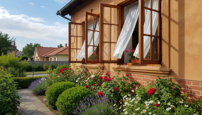 zweiflügelige fenster